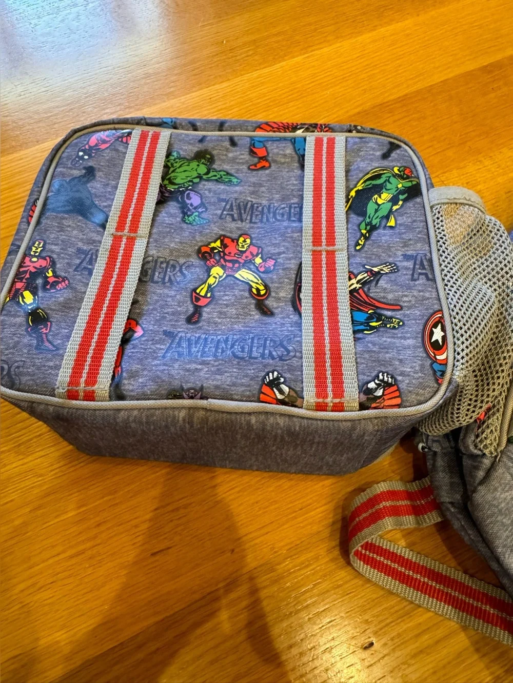 Pottery Barn Kids Mackenzie Marvel Avengers backpack and Lunchbox Superheroes